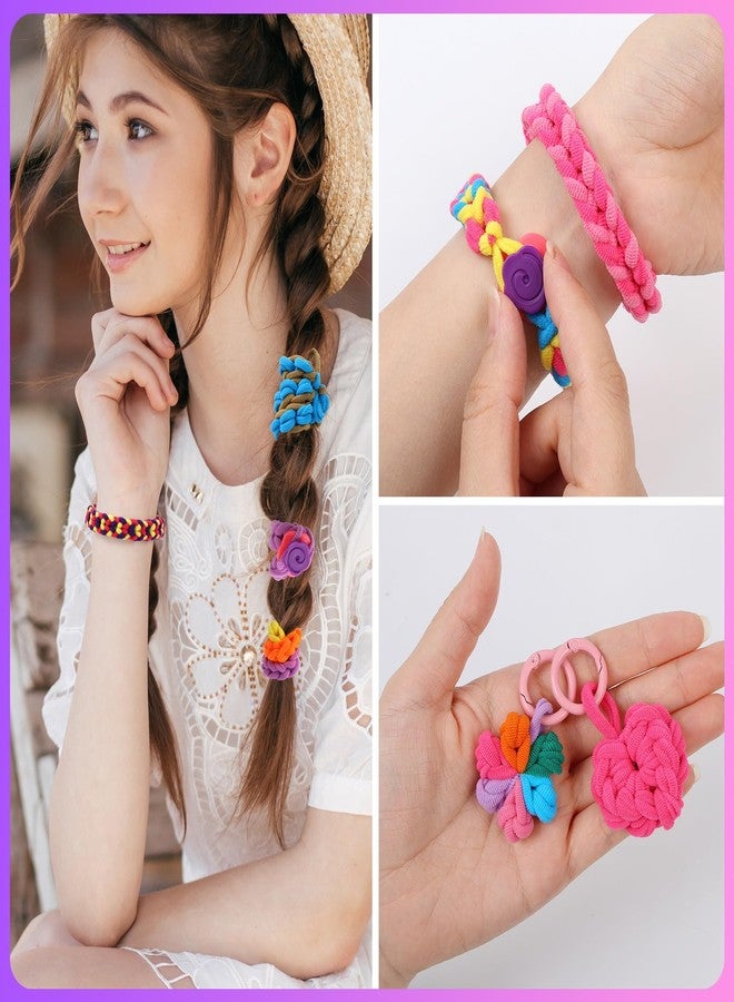 FUNiOi Kids Art and Craft Kit, Rubber Band Bracelet Make Toy, Cat Weaving Comb, 1000+ Colorful Hair Ties, DIY, Organizer Case, Gift for Girls 7-12 Years - Image 5